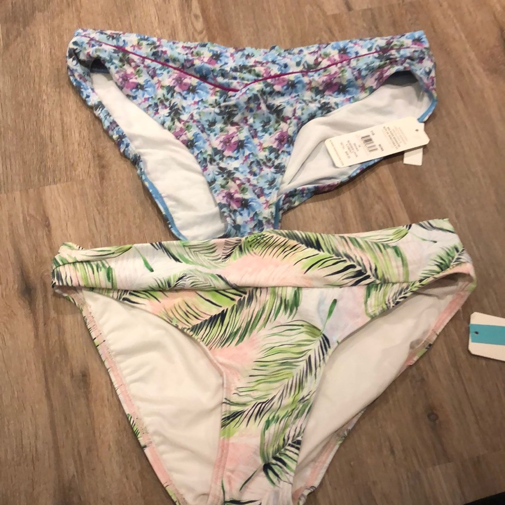 2 bathing suit bottoms